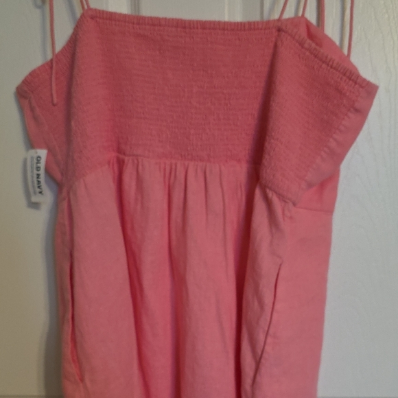 Old Navy Pink Mini Dress with Tie Straps - Picture 5 of 6